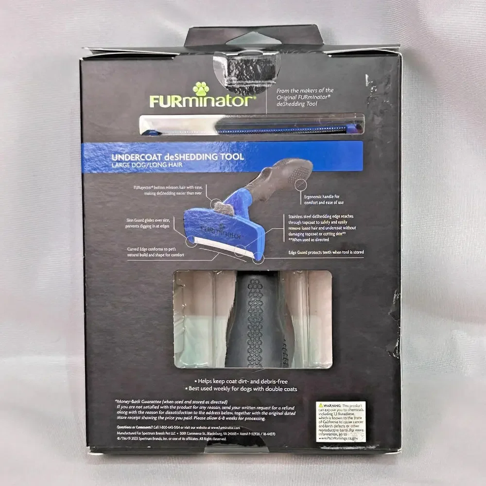 FURminator Undercoat deShedding Tool Large Dog Long Hair Grooming Brush NIB